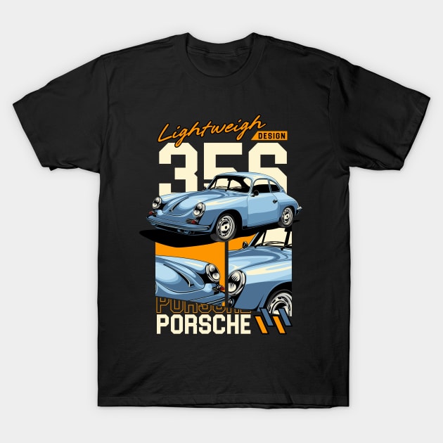 Porsche 356 Memorabilia T-Shirt by Harrisaputra